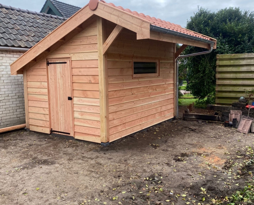 Houten overkapping - kapschuur - Brouwer4U