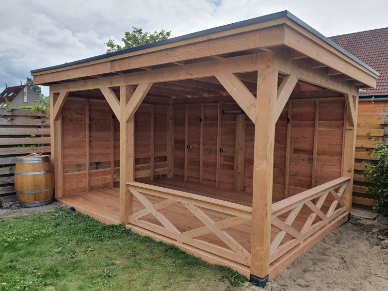 Houten overkapping - Brouwer4U
